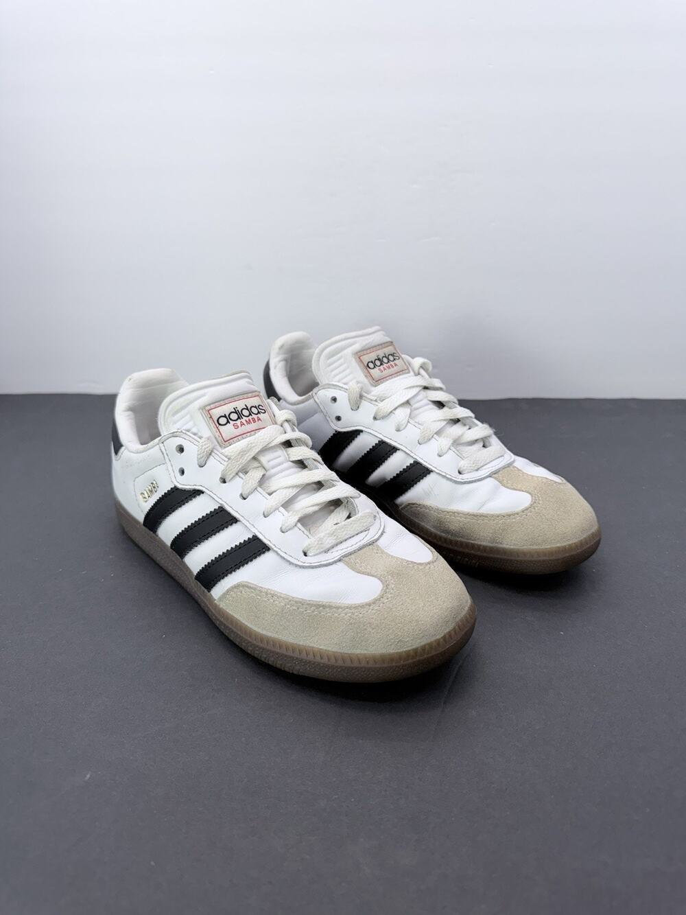 Adidas Samba Indoor J White Black - Size 4.5Y / Women 6 IF1944